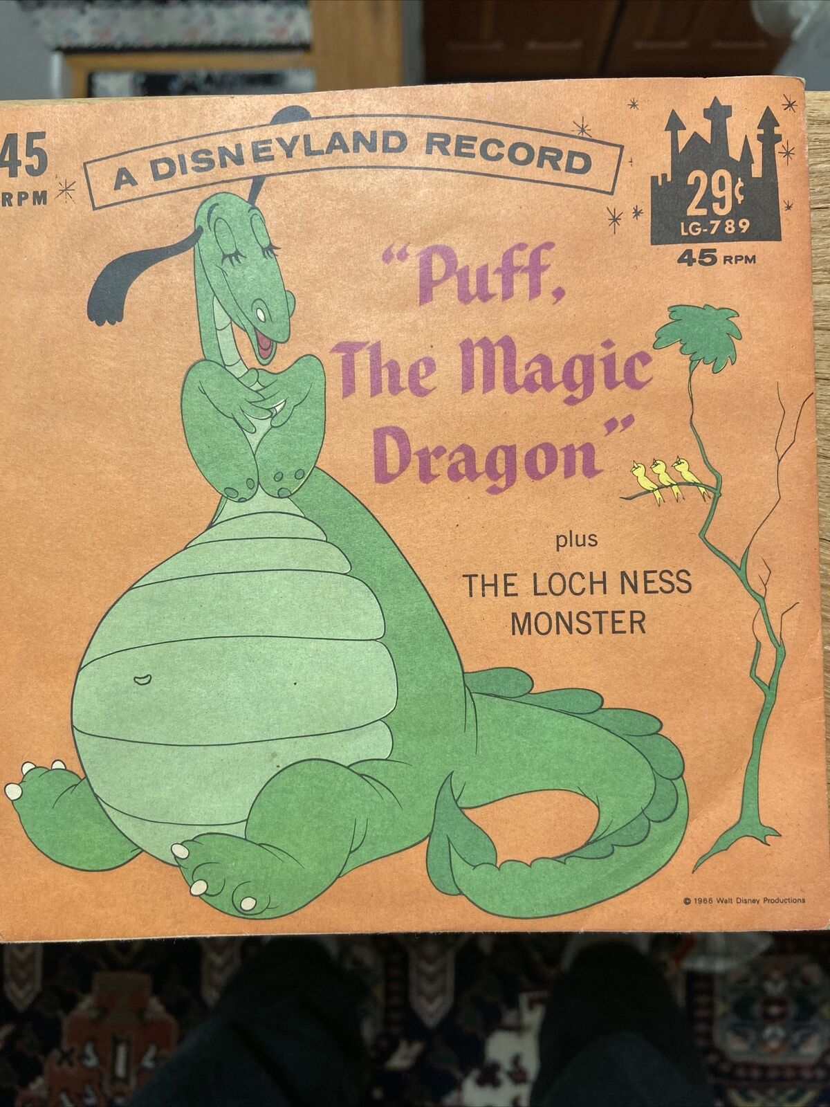 vintage disney vinyl records disneyland
