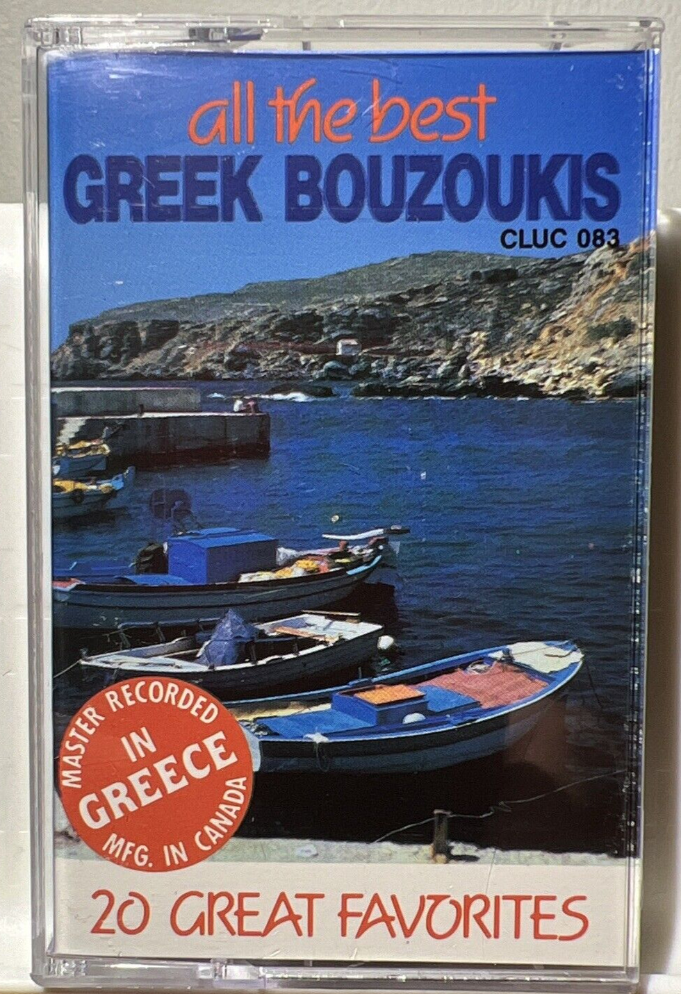 All the Best 20 Greek favorites Bouzoukis Various Artists Cassette Play Tested