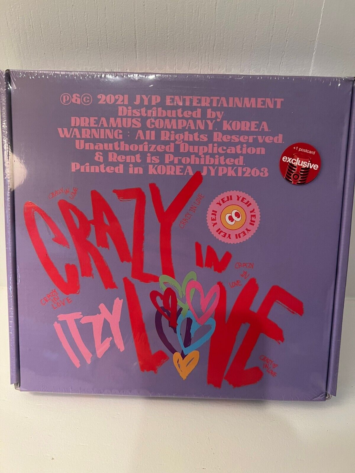 ITZY CRAZY IN LOVE ALBUM + Postcard Target Exclusive Edition Sealed Any Edition