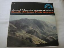 JOSEF MARAIS AND MIRANDA South African Folk Songs VINYL LP ALBUM HARMONY RECORDS picture