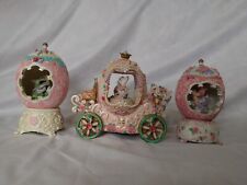 Vintage Musical Carriage Plus 2 Faberge Egg Style Musical Box  picture
