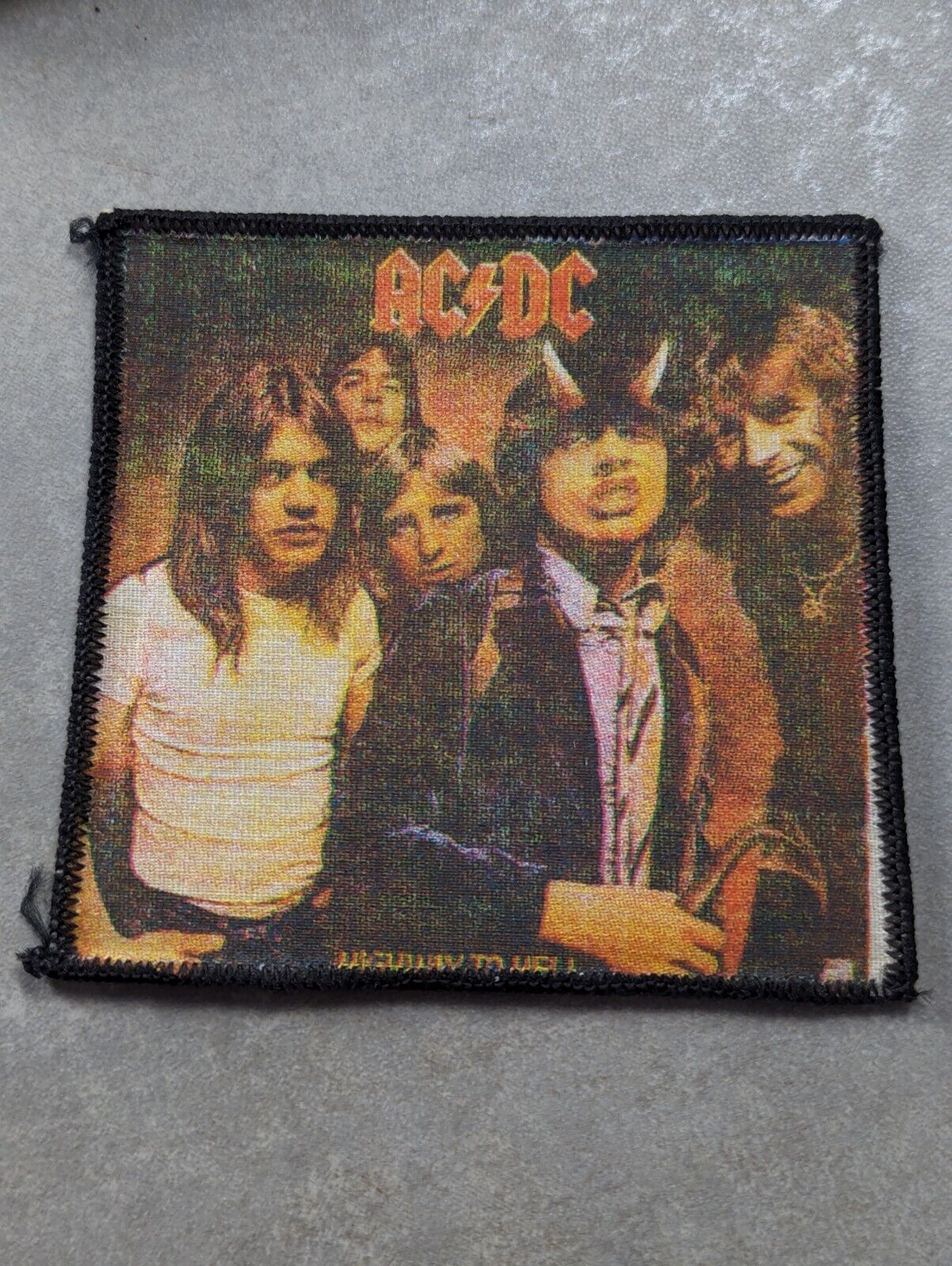VINTAGE ACDC Iron on / Sew on Patch Purchased Around 1986
