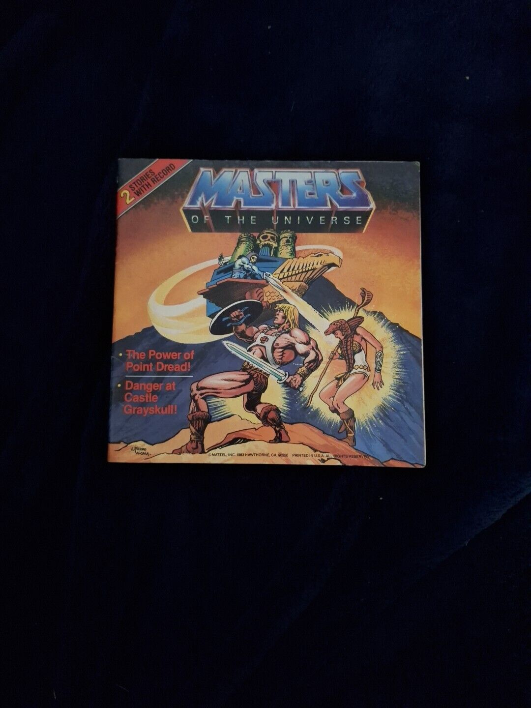 Masters of the Universe Vinyl Record and Story Book He Man