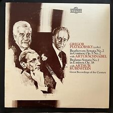 Piatigorsky, Beethoven / Schnabel, Rubinstein, Brahms, Vinyl LP, VG+ picture