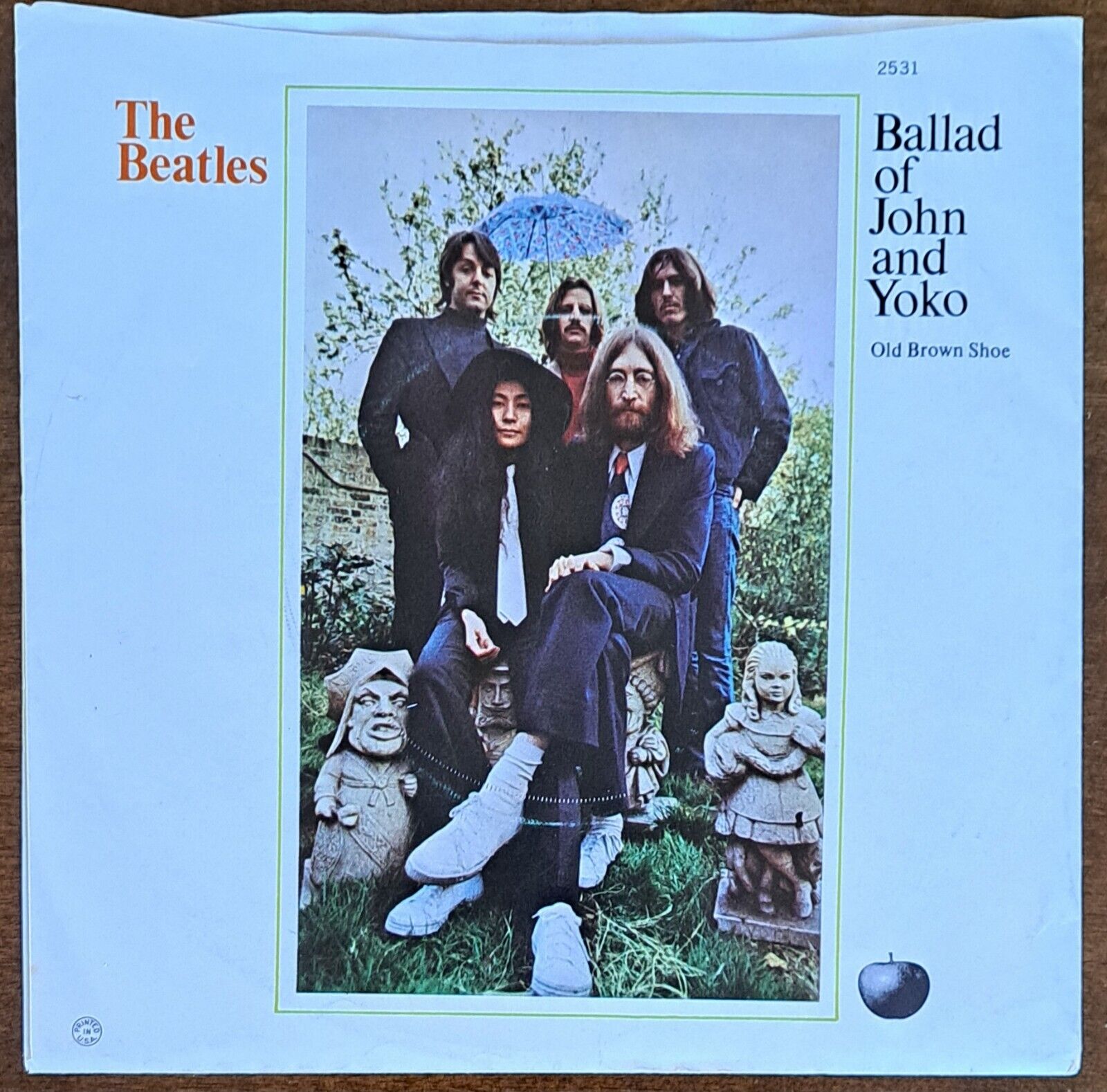 RARE WEST COAST BEATLES NM- SLEEVE & VINYL 1969 Ballad of John and Yoko CLEAN