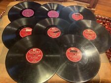 Lot of 8: 78 RPM Records : Frank Sinatra, Carl Smith, Johnny Bond, Gene Krupa picture