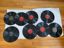 LOT of 8 ANTIQUE/VINTAGE 10”shellac 78 RPM RECORDS RCA Victrola Columbia DECCA picture