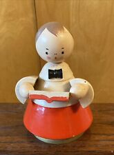 Vintage Christmas Music Figurine/ Choirboy/ Made In Italy picture