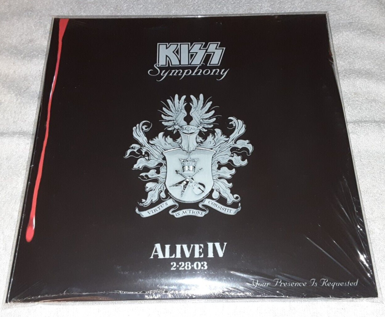 KISS EU Import 3 Lps \'Symphony: Alive IV\' GREY Vinyl Gatefold SEALED 2003