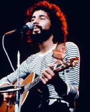Cat Stevens 1970's With Guitar Rare 8x10 inch Photo picture