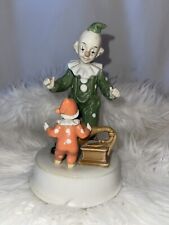 vintage clown wind up music box picture