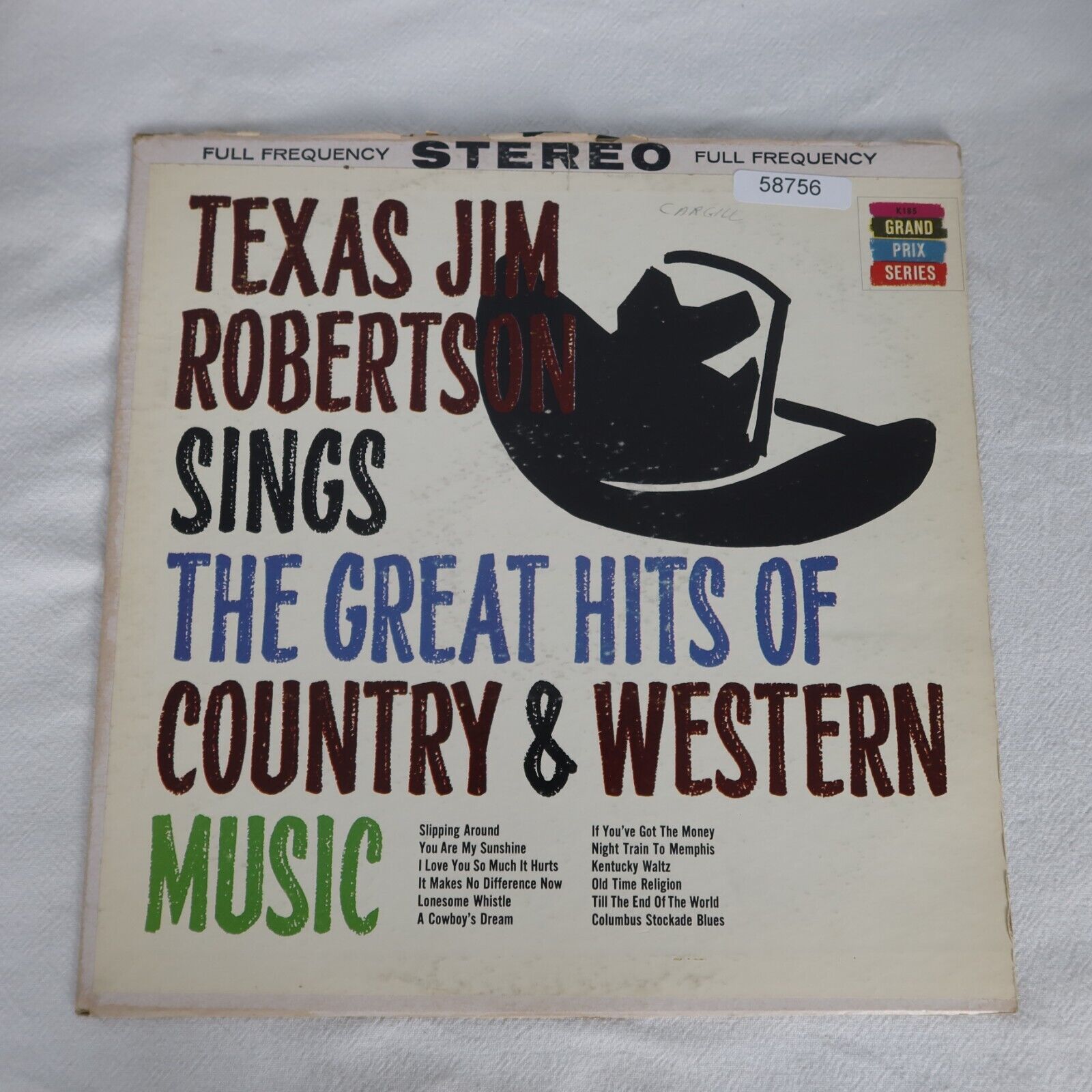 Texas Jim Robertson The Great Hits Of Country And Western Music LP Vinyl Record