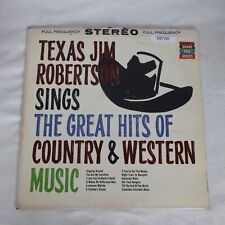 Texas Jim Robertson The Great Hits Of Country And Western Music LP Vinyl Record picture