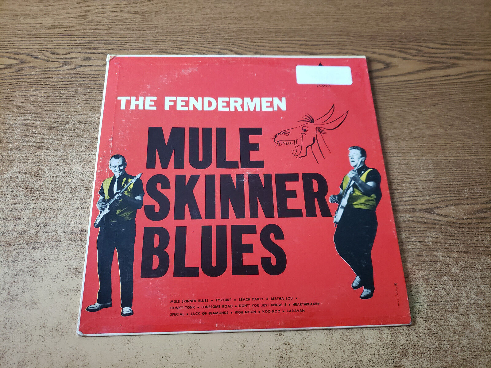 MEGARARE 1960 VERY GOOD-- The Fendermen – Mule Skinner Blues 213 ROCKABILLY LP33