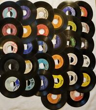 Lot of (30) Random 45 rpm Vintage 7” Vinyl Records Jukebox Rock Pop Country Soul picture