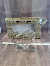 OLEG CASSINI CRYSTAL Guitar ON STAND New In Box picture