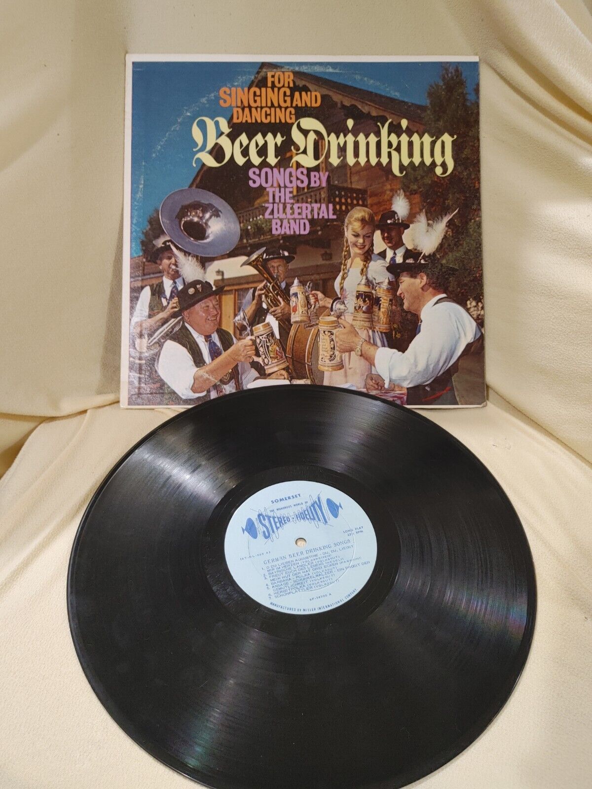 The Zillertal Band LP Record For Singing And Dancing, Beer Drinking Songs