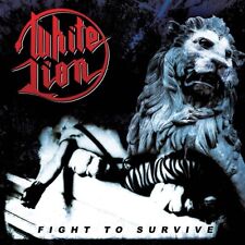 White Lion - Fight To Survive - WHITE/BLACK/RED SPLATTER [New Vinyl LP] Black, C picture