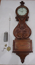 American Lyre Weight Driven Banjo Wall Clock - For Parts/Project picture