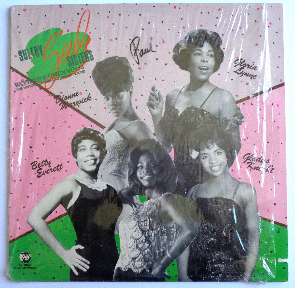 SULTRY SOUL SISTERS - Wonder Women Vol. 3 - Vinyl LP 1984 Rhino RNLP 065 Shrink