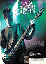 Johnny April (Staind band) 2003 Carvin XB series bass guitar advertisement print picture