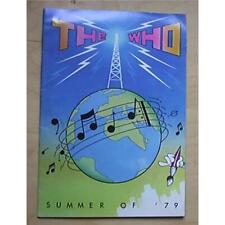 WHO SUMMER OF 79 (SMALL) PROGRAMME CONCERT BOOK WITH PICTURES AND INFO (21X30 CM picture