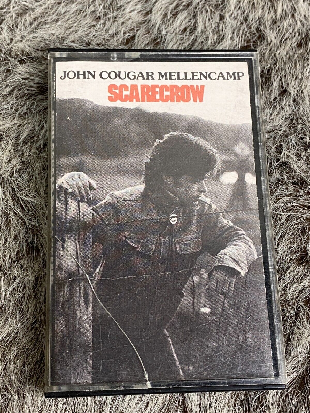 Vintage John Cougar Mellencamp Scarecrow Cassette 1985