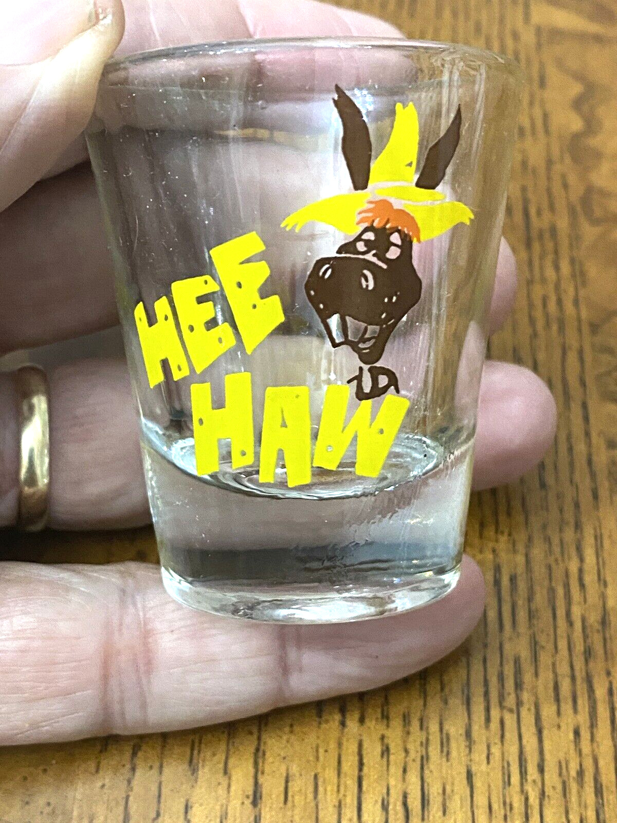 Vintage Hee Haw TV Show Series Country Music and Comedy Shot Glass Very Rare