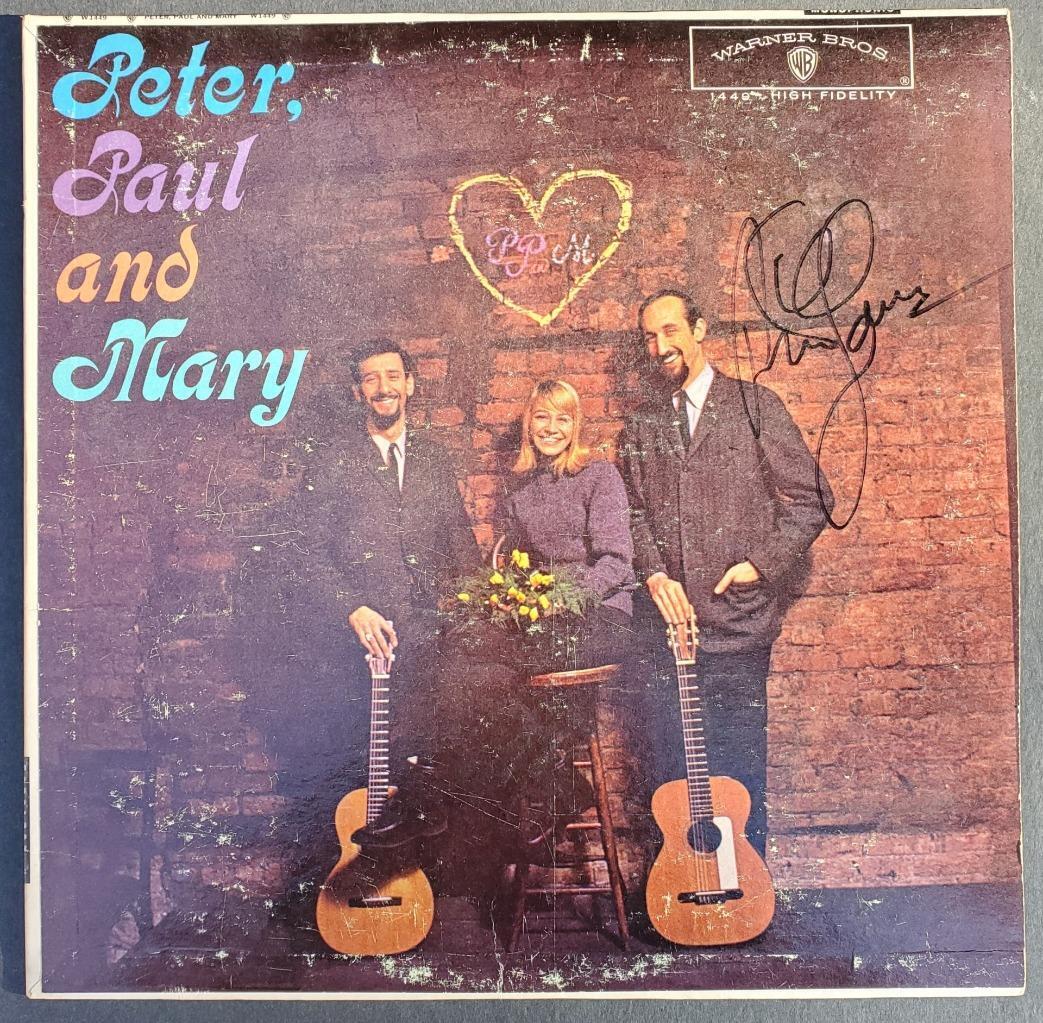 Peter, Paul and Mary LP Vinyl (1962) SIGNED by Peter Yarrow
