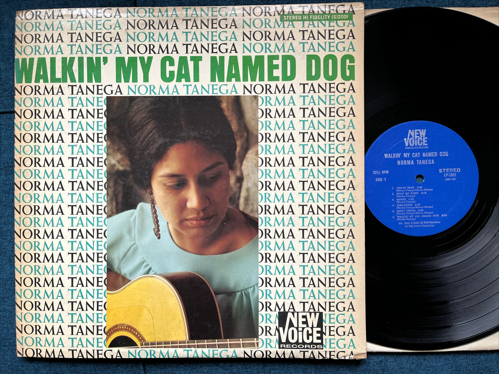 Norma Tanega  - Walkin\' My Cat Named Dog - Vinyl LP 1966 New Voice Stereo RARE