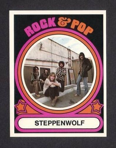 Steppenwolf  Vintage 1970s Rock Pop Music Card