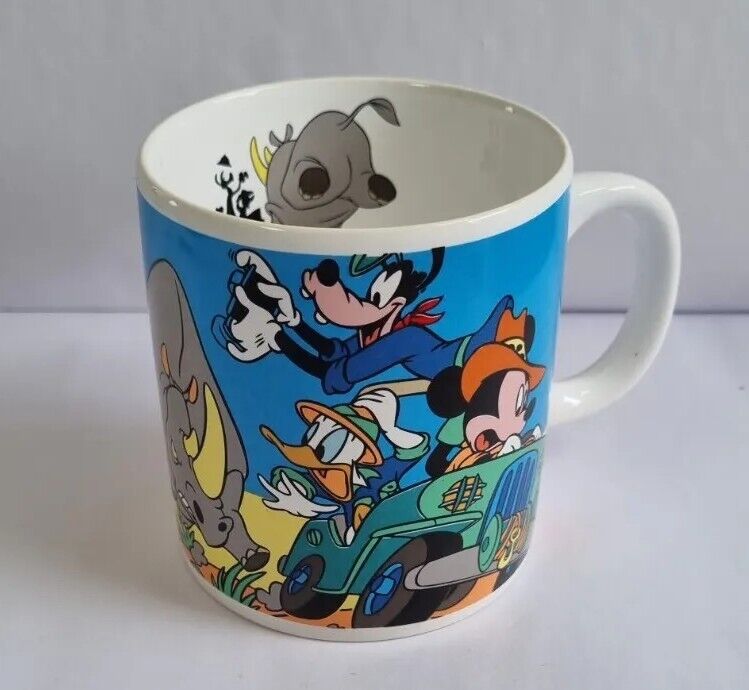 Vintage Disney Mug - Safari Club Goofy Donald - KIG Indonesia 1990\'s