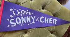 Original Sonny & Cher Concert Pennant from 1970s picture