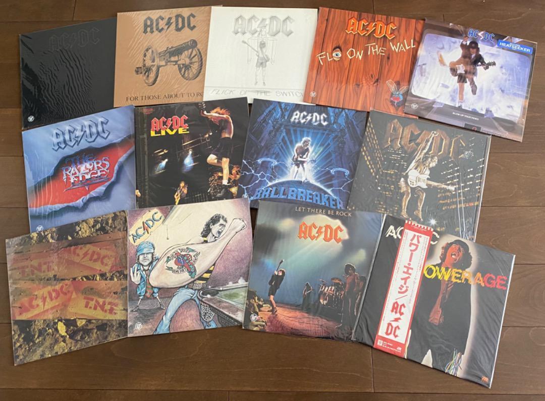 AC/DC LP Vinyl 13 Piece Set Japan