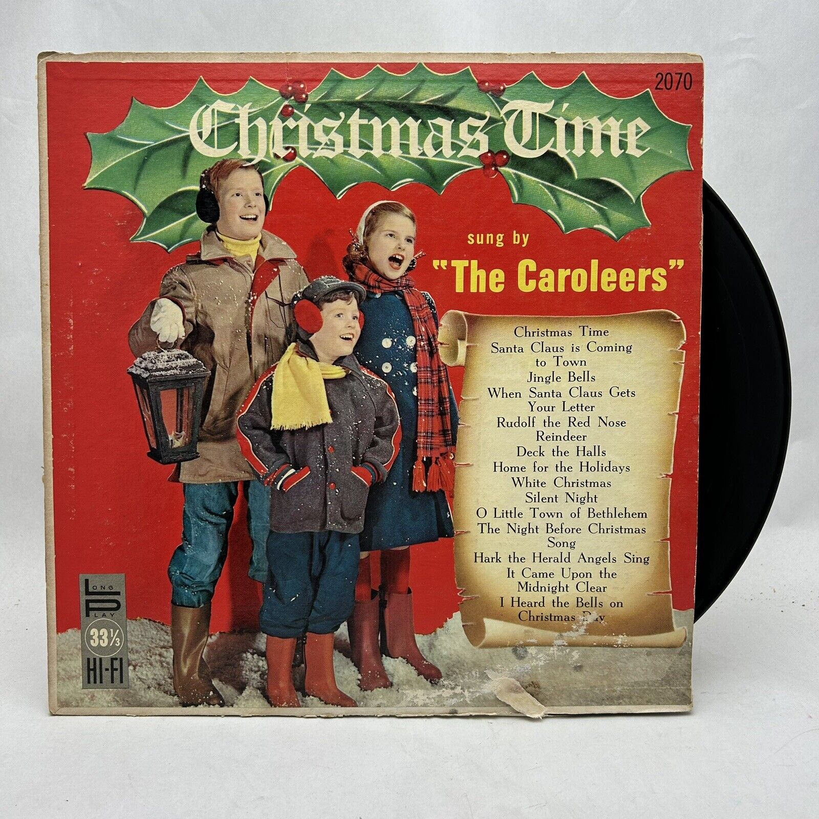 Vtg 1957 CHRISTMAS TIME Sung by The Caroleers LP Vinyl Record Parade RARE 50s