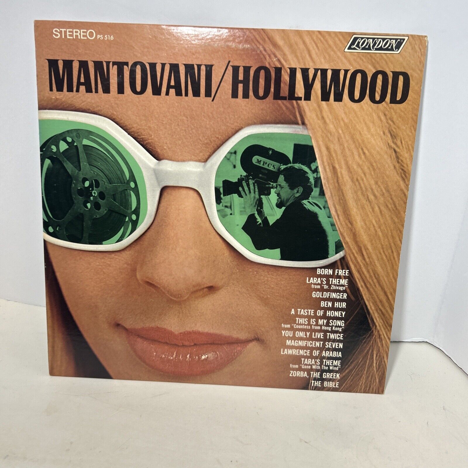 Mantovani Hollywood (Vinyl, 1967) London PS 516 VG LP Record Album