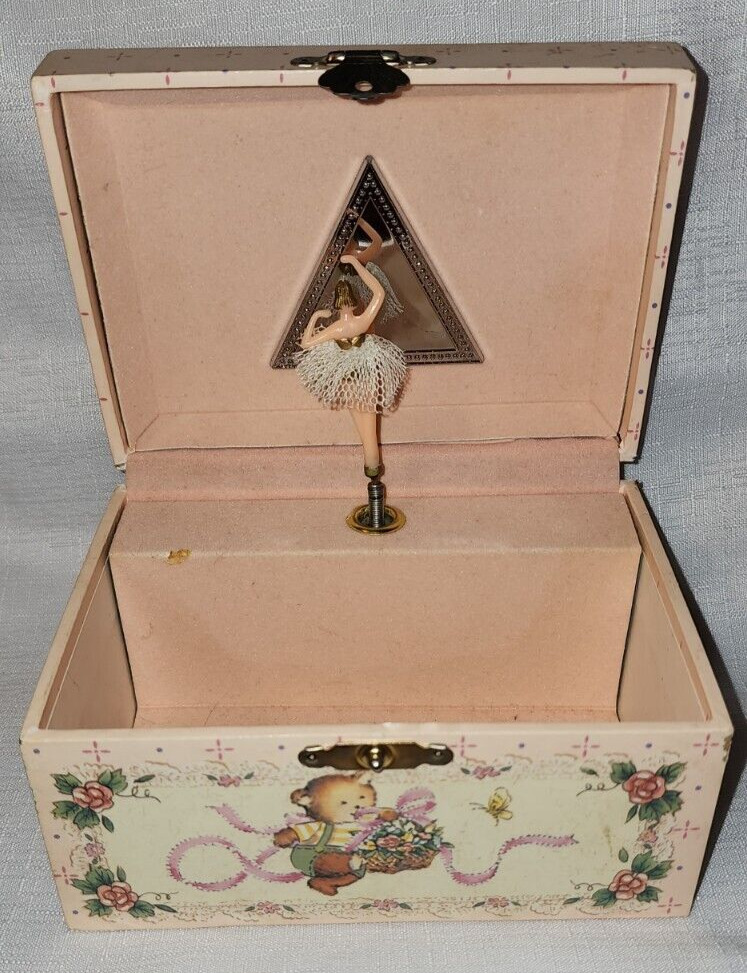 Vintage Ballarina Music Jewelry Box \