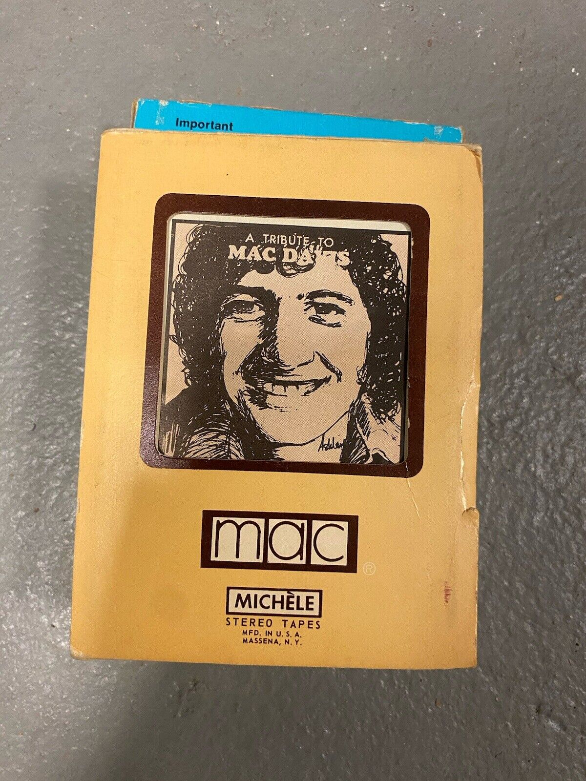 RARE VINTAGE A Tribute To Mac Davis - The Very Best Songs Of Mac Davis 8 Track