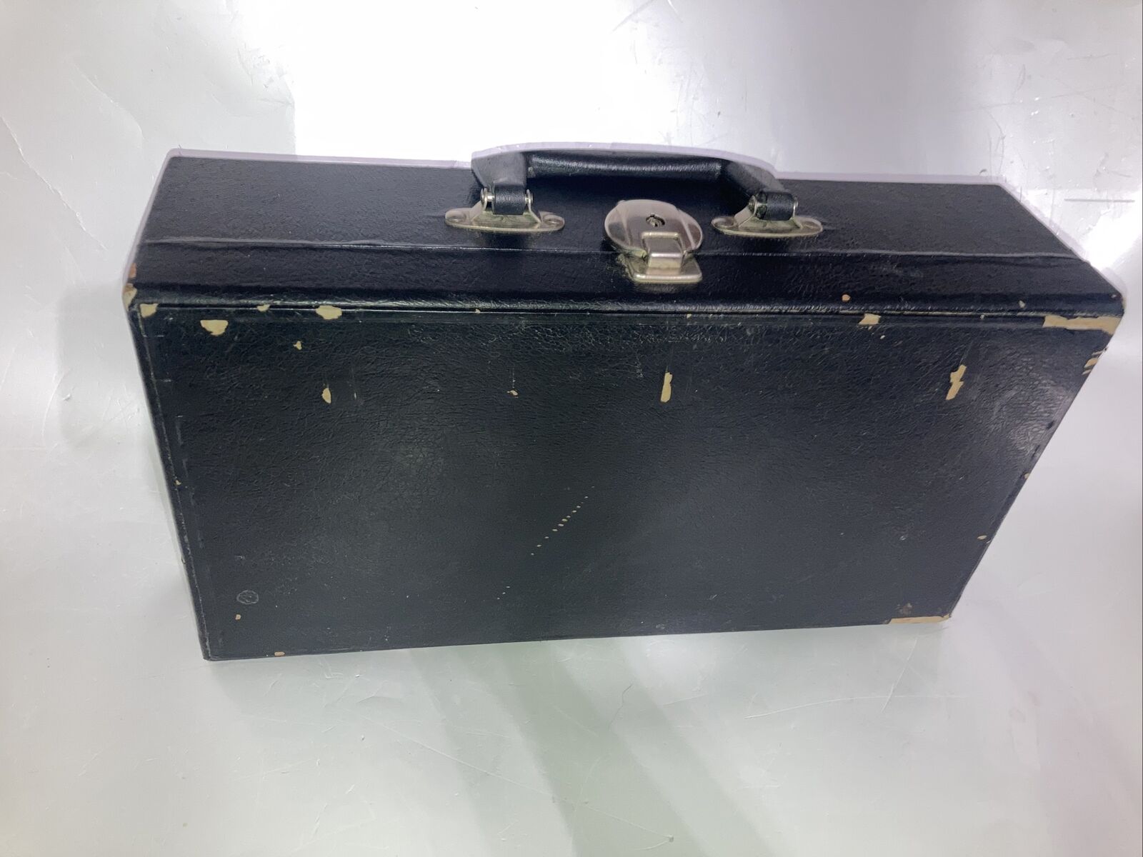 Vintage 24 Cassette Tape Carry Case Storage Briefcase Style Fleur de Lys pattern