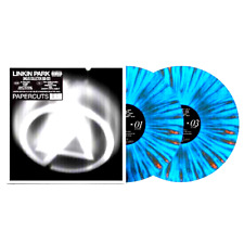 Linkin Park  PAPERCUTS- Sky Blue & Tangerine Splatter Vinyl 2LP NEW  SHIPS TODAY picture