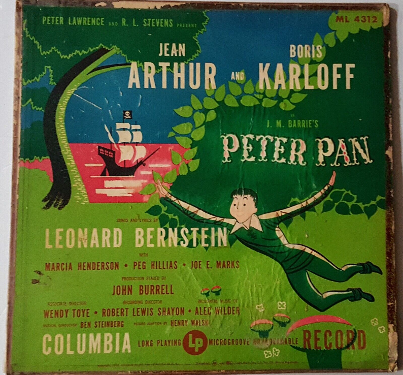 Peter Pan VINTAGE 1950 Columbia 33 rpm 12\