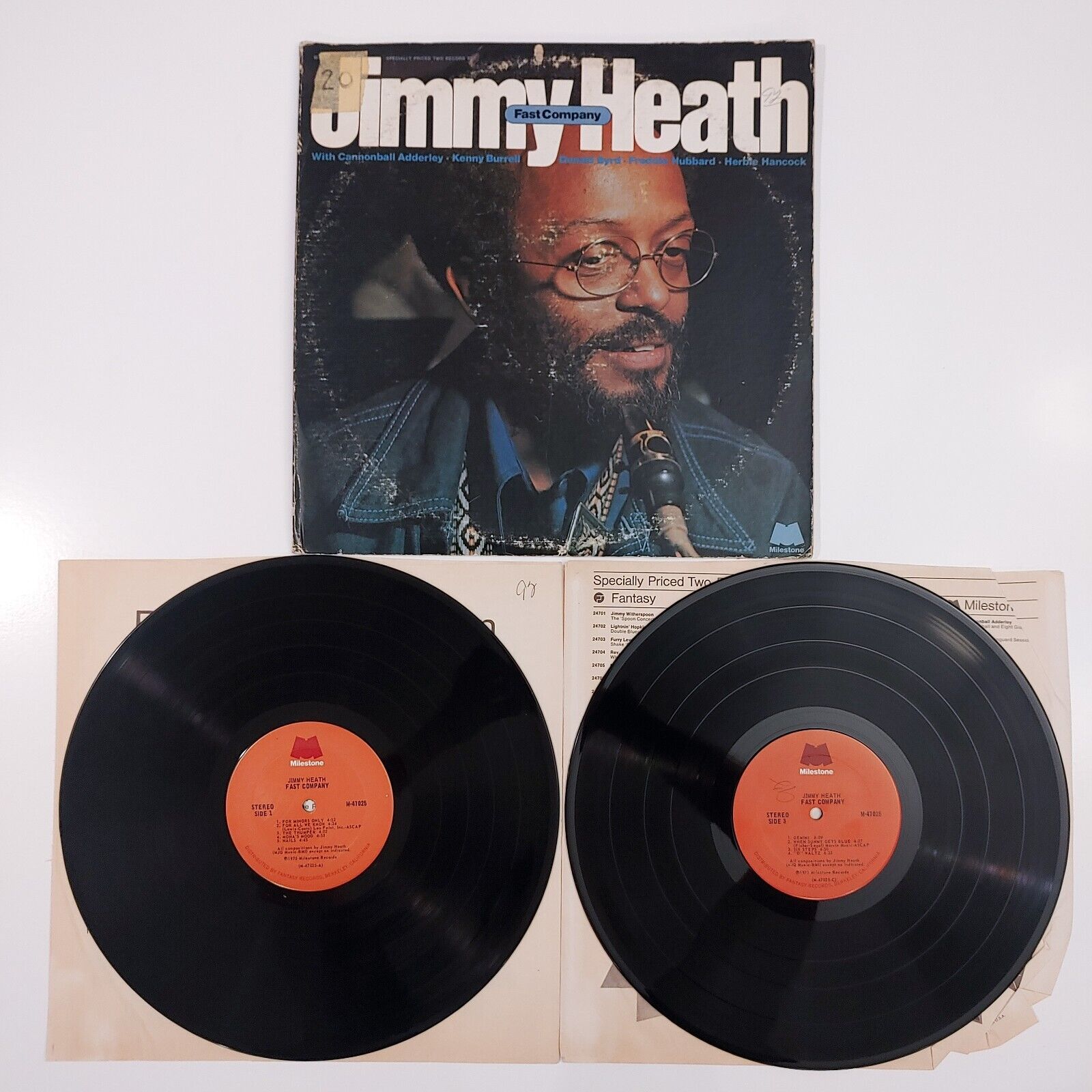 Fast Company Jimmy Heath Vintage Jazz Vinyl 2 LP Milestone 1975 M-47025