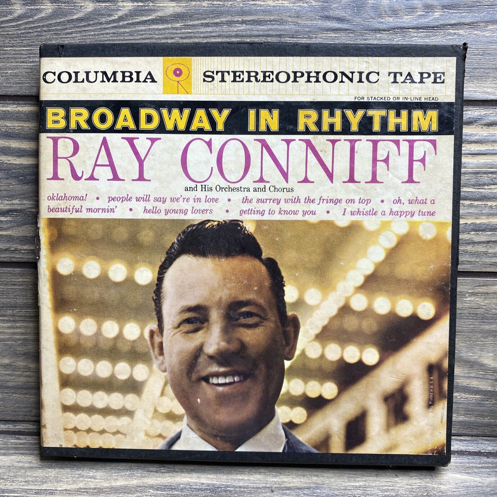 Vtg Stereophonic Tape Columbia Ray Conniff Broadway in Rhythm 4-Track 7.5 IPS