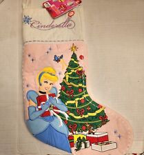 Vintage Cinderella Christmas Stocking Fleece Pink Musical READ picture