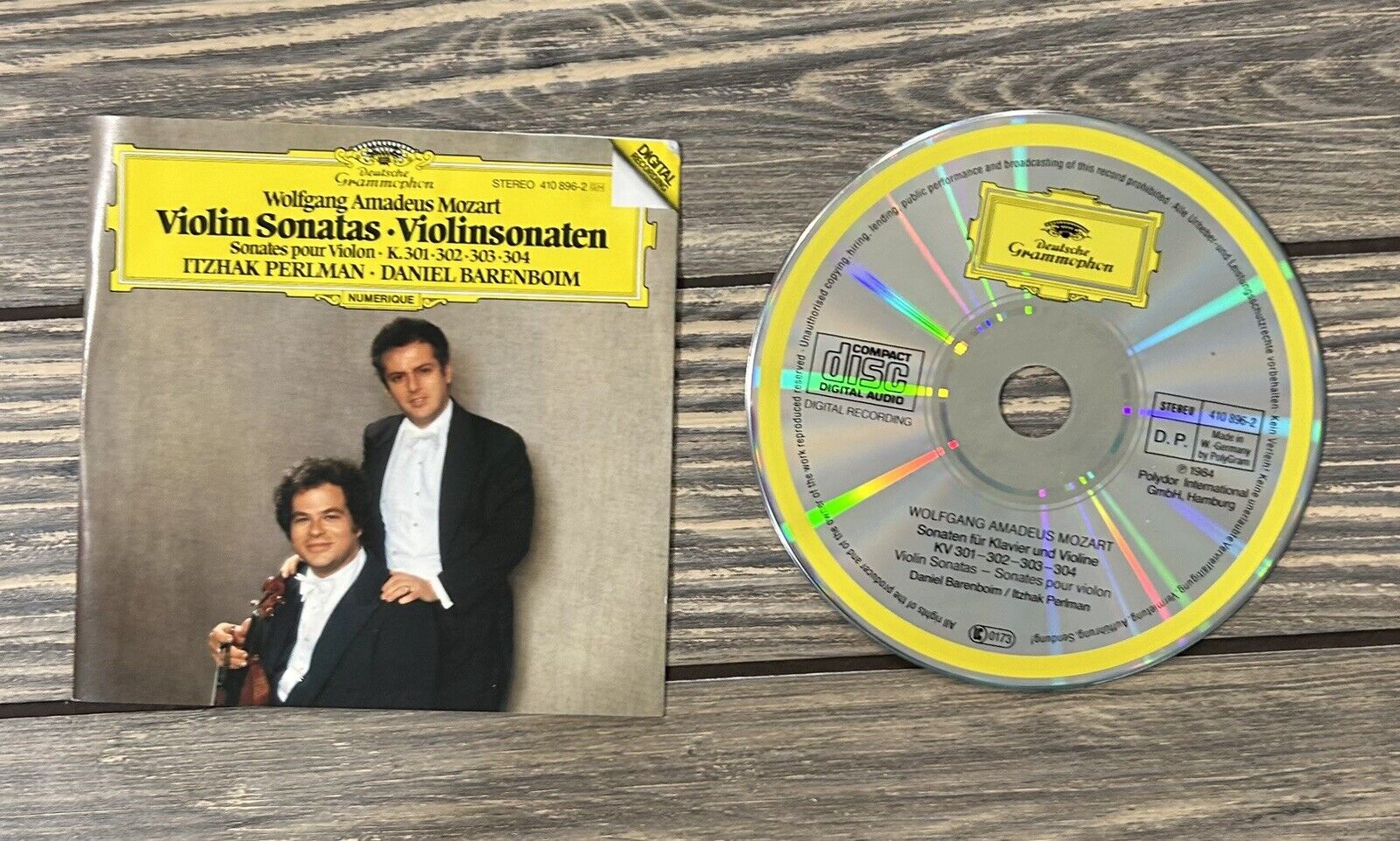 Vintage 1984 Deutsch Grammophon CD Wolfgang Amadeus Mozart