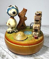 Vtg. Snoopy Peanuts ANRI 1968 Italy Wood MUSIC BOX-It's A Long Way to Tipperary picture