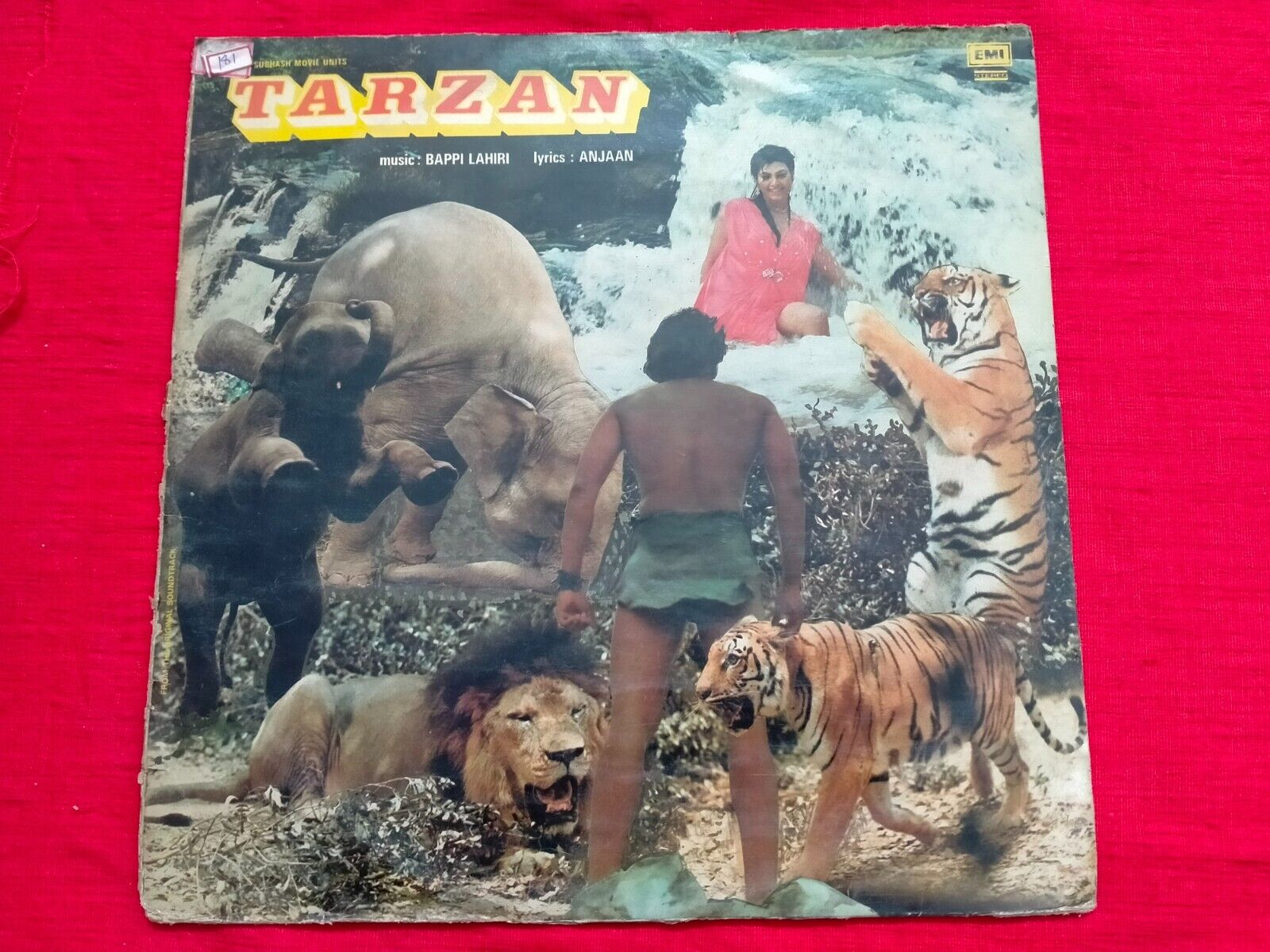 TARZAN BAPPI LAHIRI 1985 jungle funk crazy RARE LP RECORD BOLLYWOOD VINYL vg++