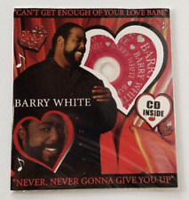 BARRY WHITE VINTAGE 2 HIT SONGS 1999 MUSIC CD VALENTINES DAY CARD NEW picture