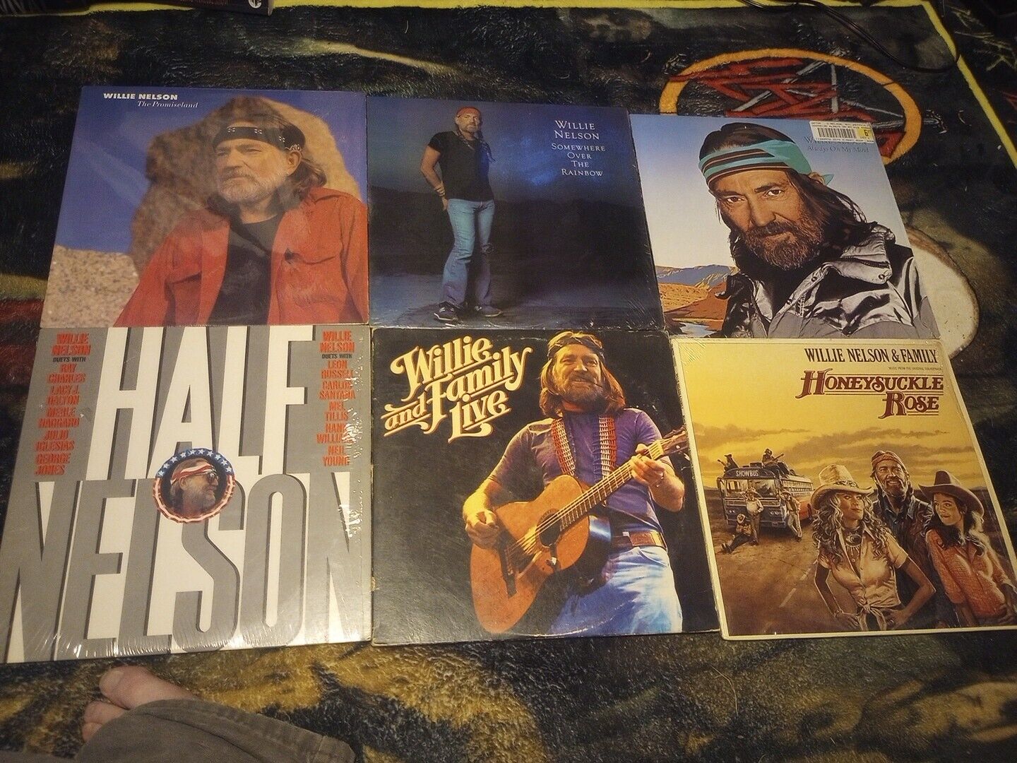 Lot Of 6 Willie Nelson Vinyl