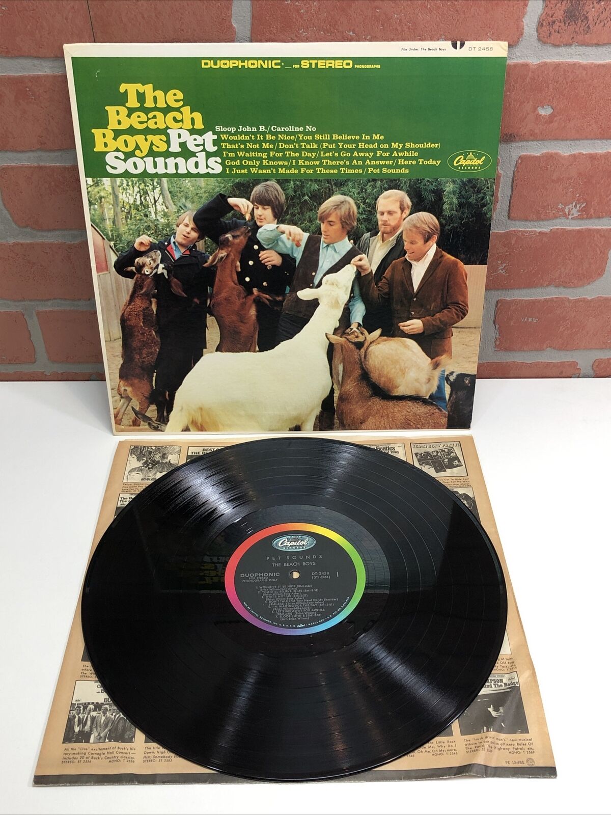 The Beach Boys ‎– Pet Sounds Vinyl, LP 1966 Capitol Records ‎– DT 2458